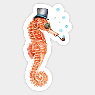 Victorian Seahorse Sticker